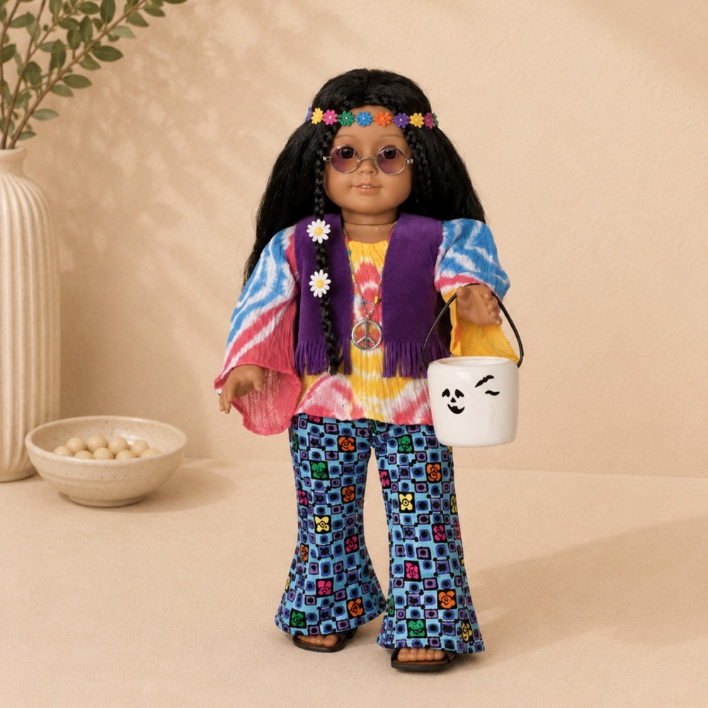 American Girl 60’s Hippie Costume Outfit Retired Complete Set w/ Accessories